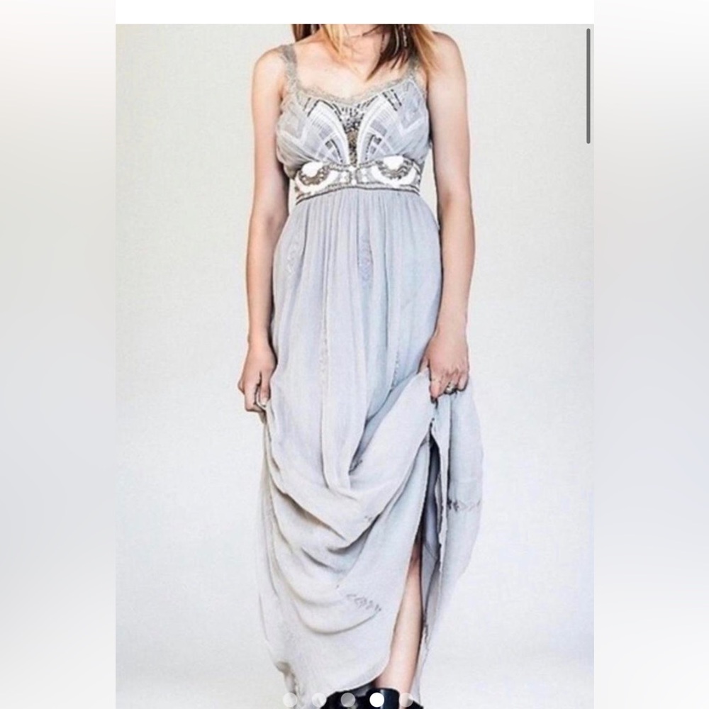 Free People Gray Maxi Dress